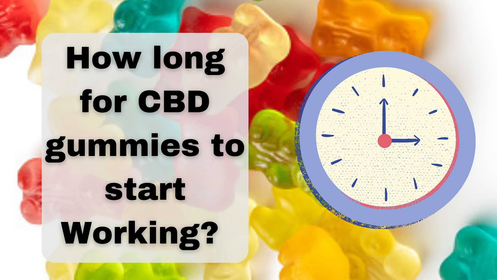 How long for CBD gummies to start Working? Essential Guidelines in 2023