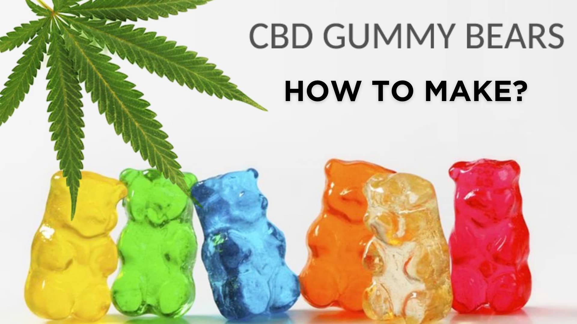 How to make CBD gummy bears?