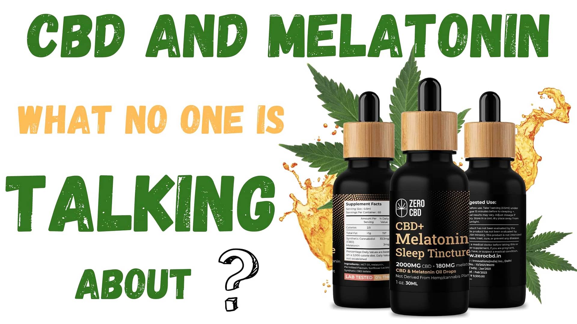 CBD And Melatonin: What No One Is Talking About